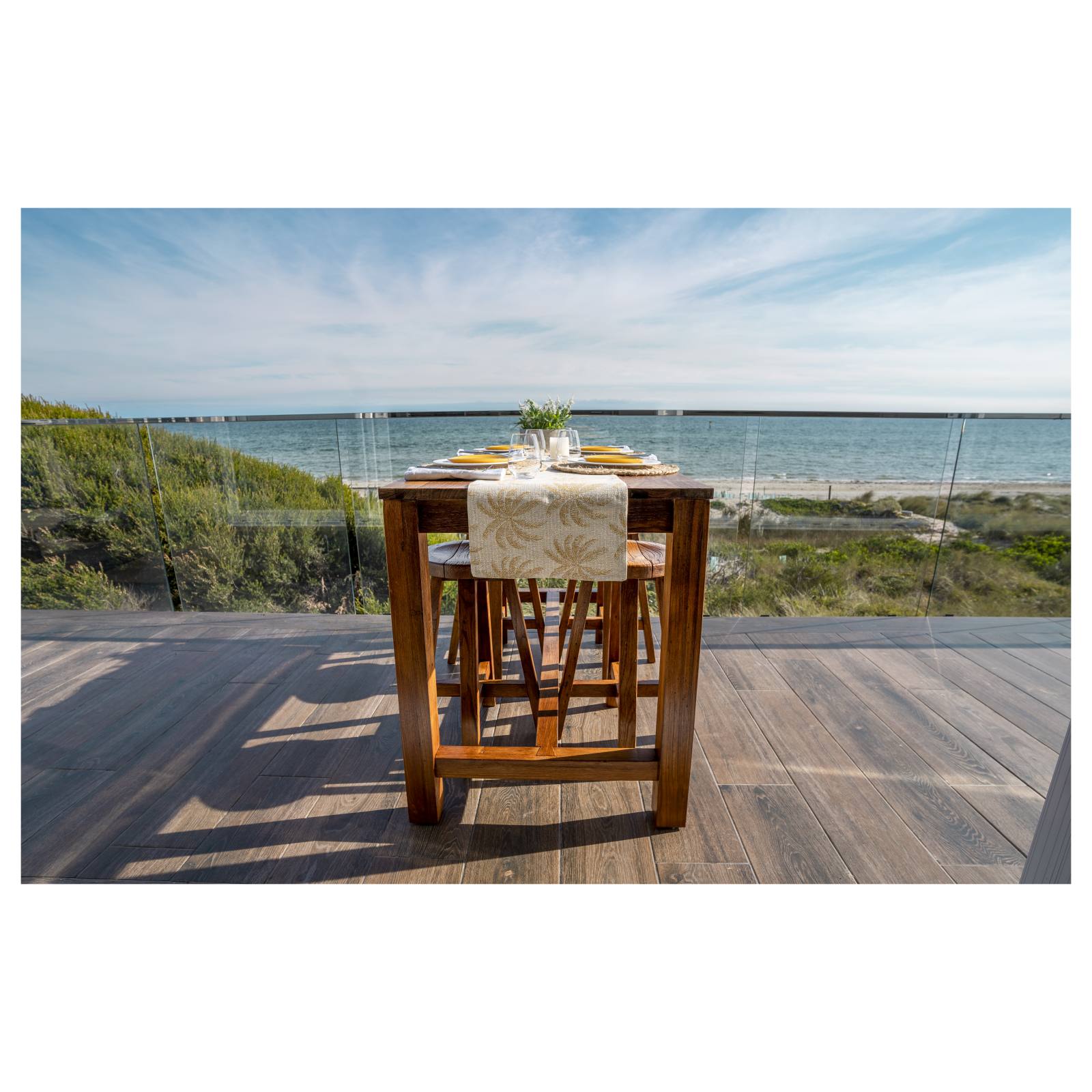 Camira 150cm Reclaimed Teak Bar Table, Natural