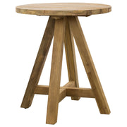 Jalta 80cm Round Reclaimed Teak Bar Table