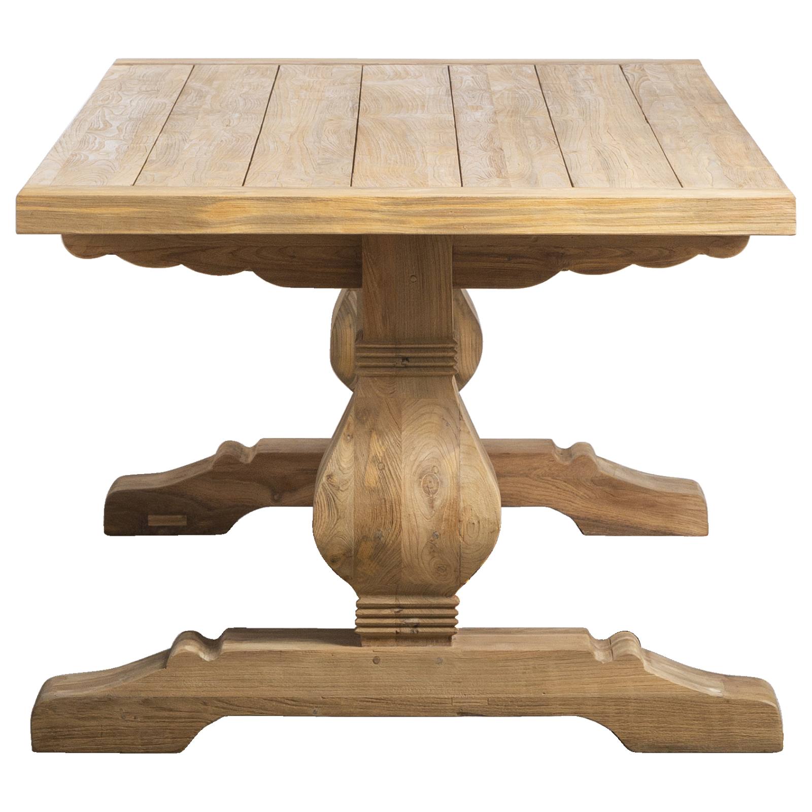 Paxton 240cm Reclaimed Teak Dining Table Natural