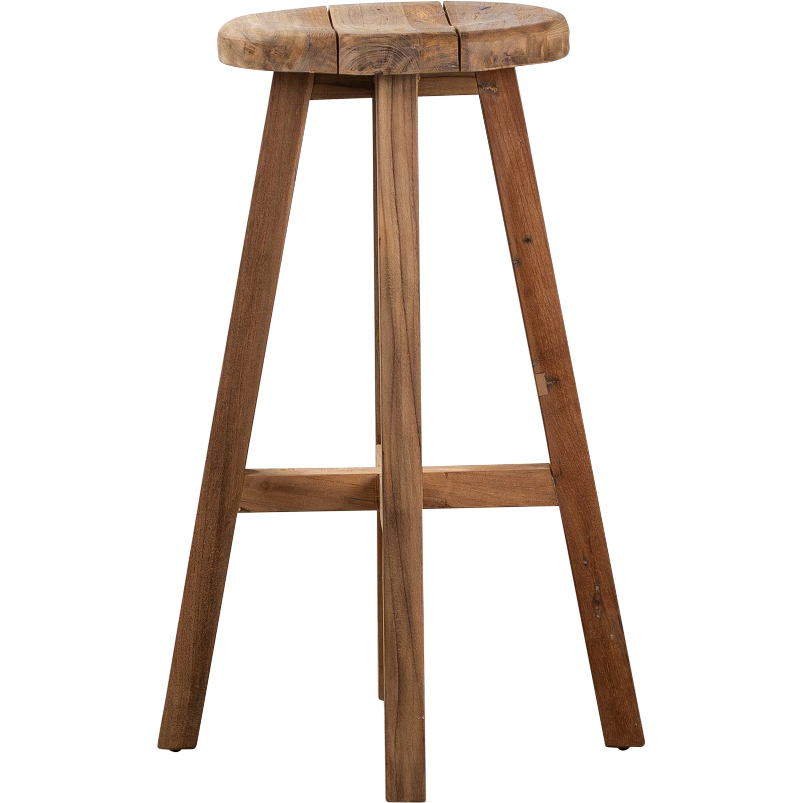 Gatos Recycled Teak Natural Bar Stool