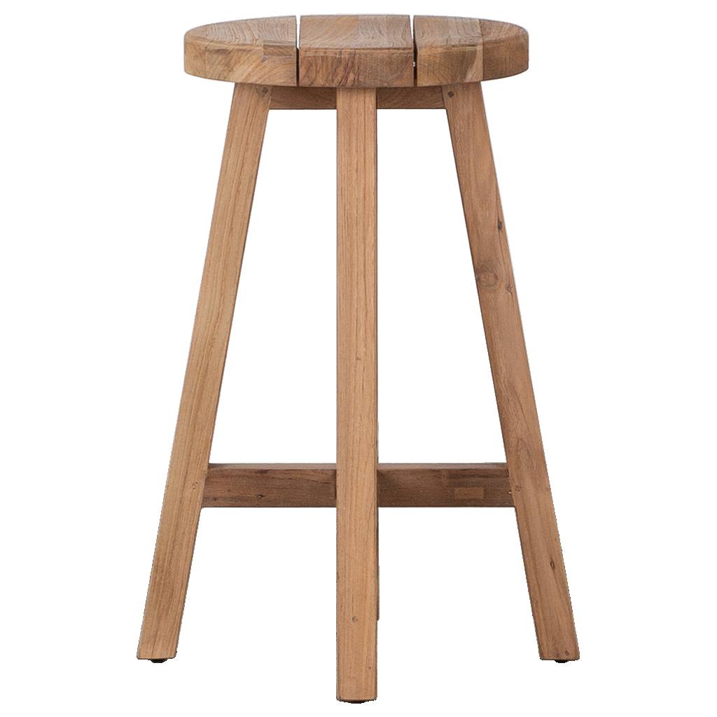 Gatos Recycled Teak Natural Counter Stool
