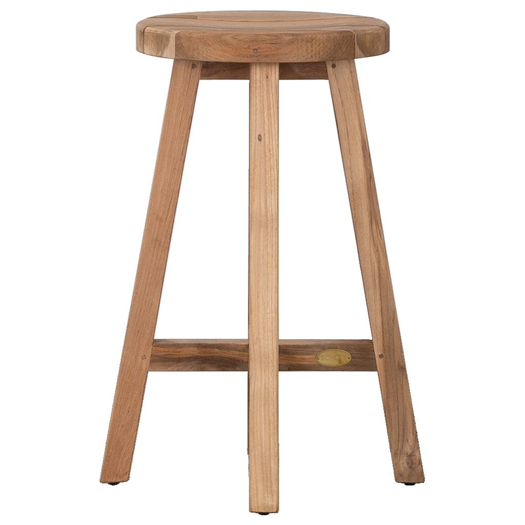 Gatos Recycled Teak Natural Counter Stool