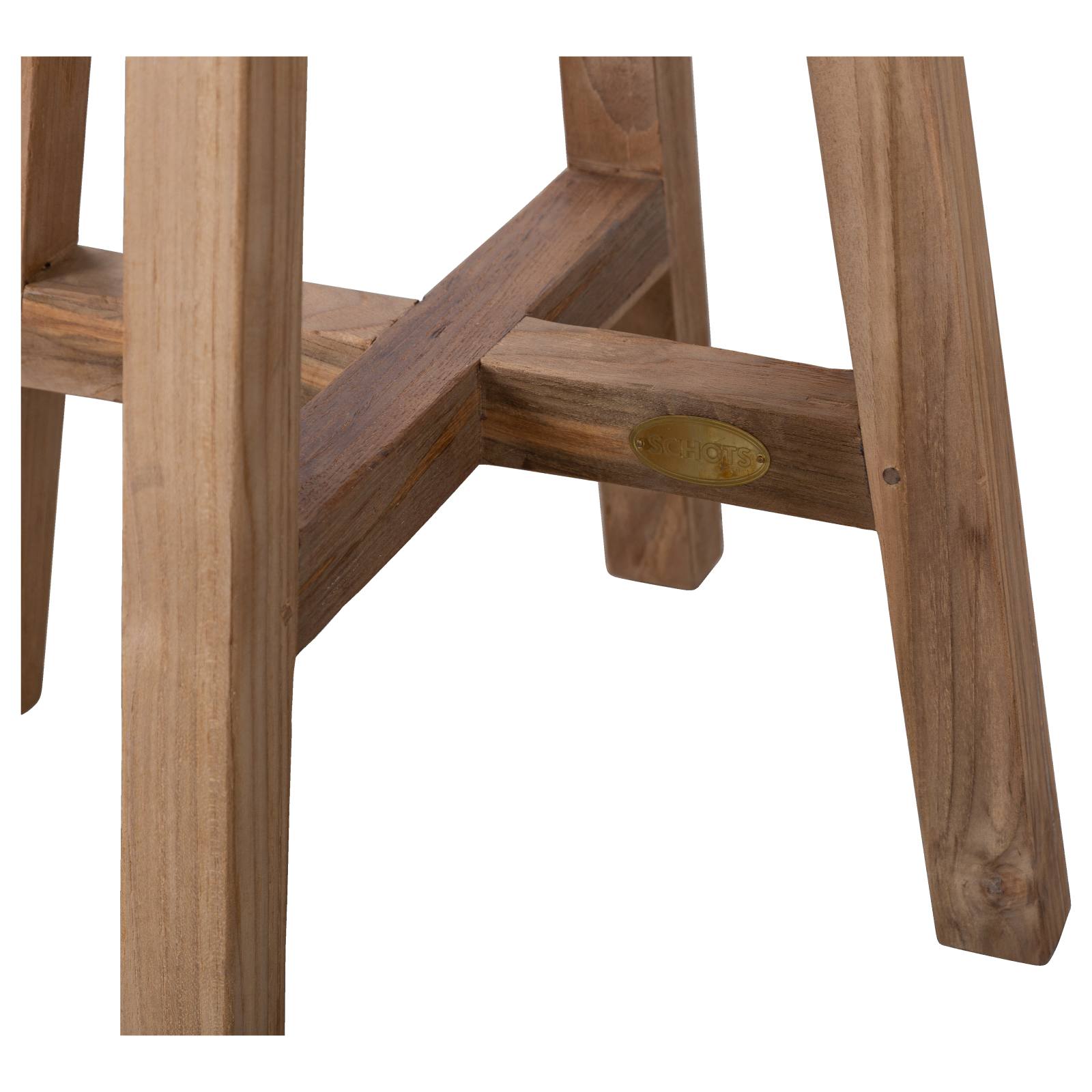 Gatos Recycled Teak Natural Counter Stool
