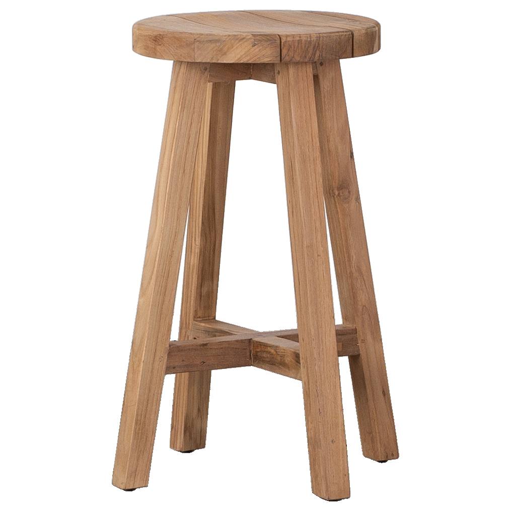 Gatos Recycled Teak Natural Counter Stool