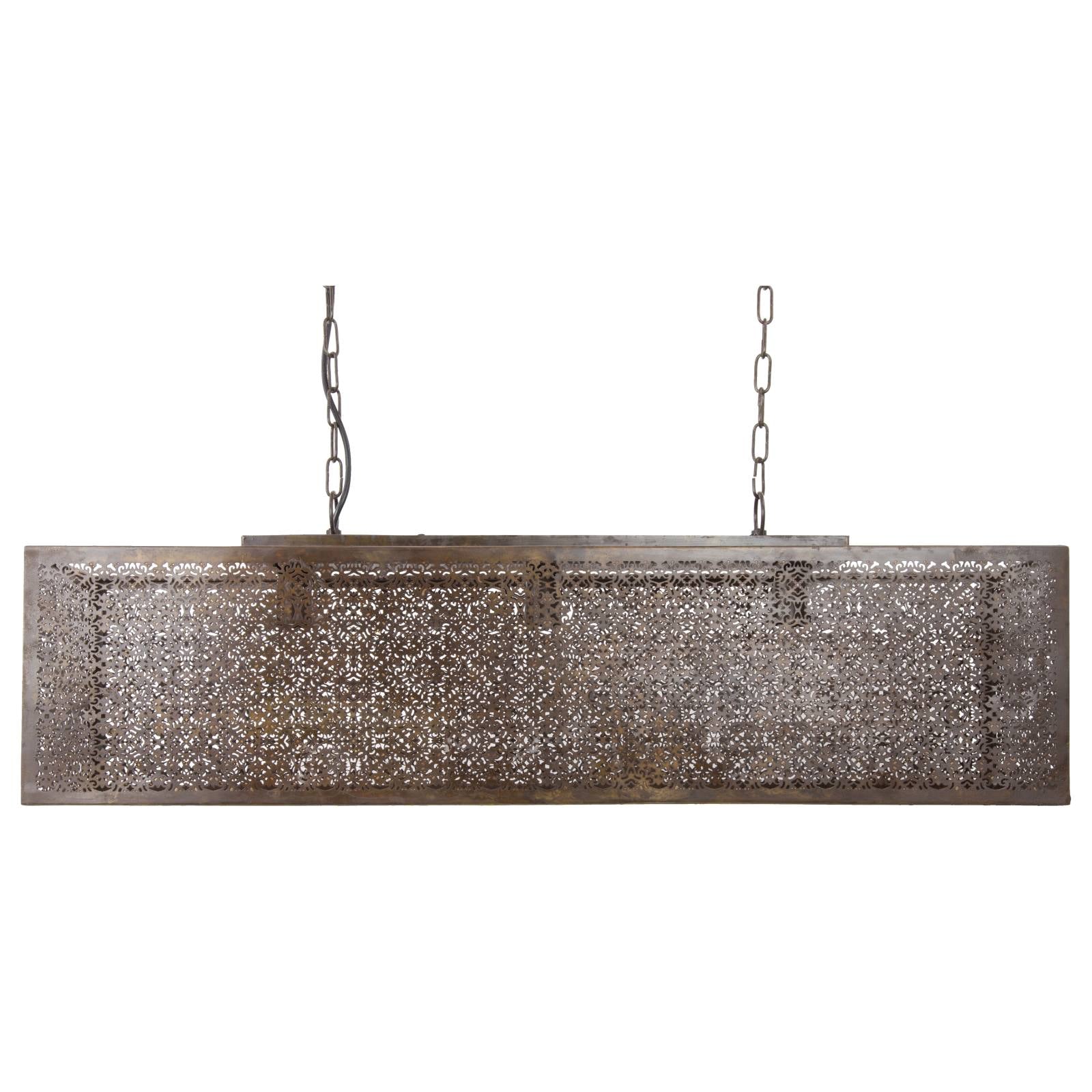 Taza Iron Pendant Light, Rustic