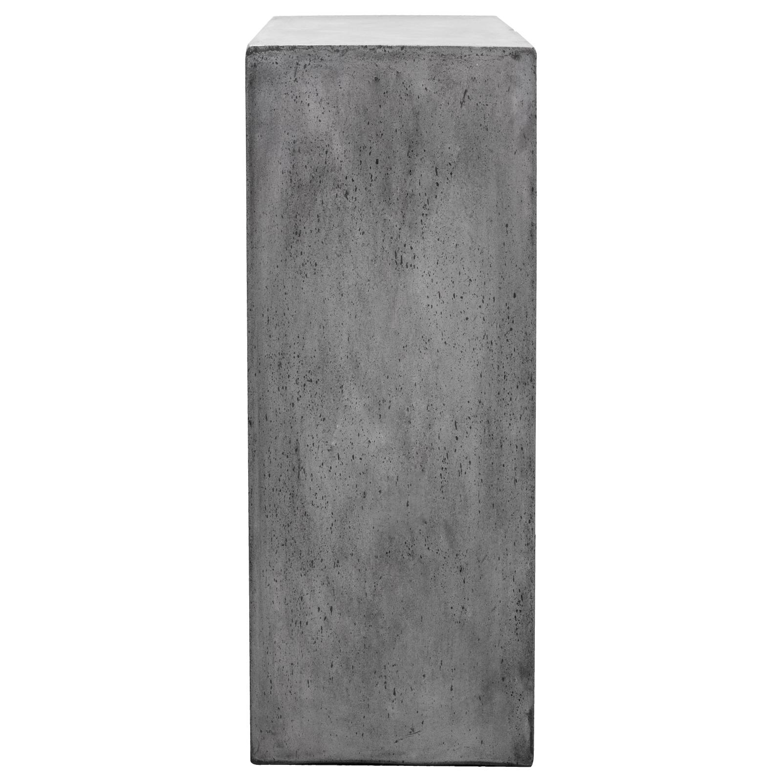 Colina 33x80cm Concrete Pedestal, Dark Grey