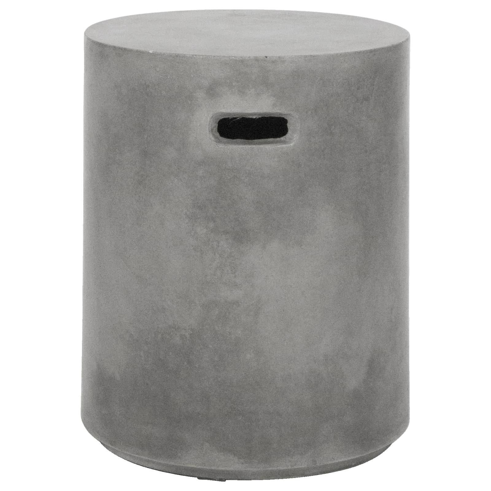 Babar Concrete Stool, Dark Grey