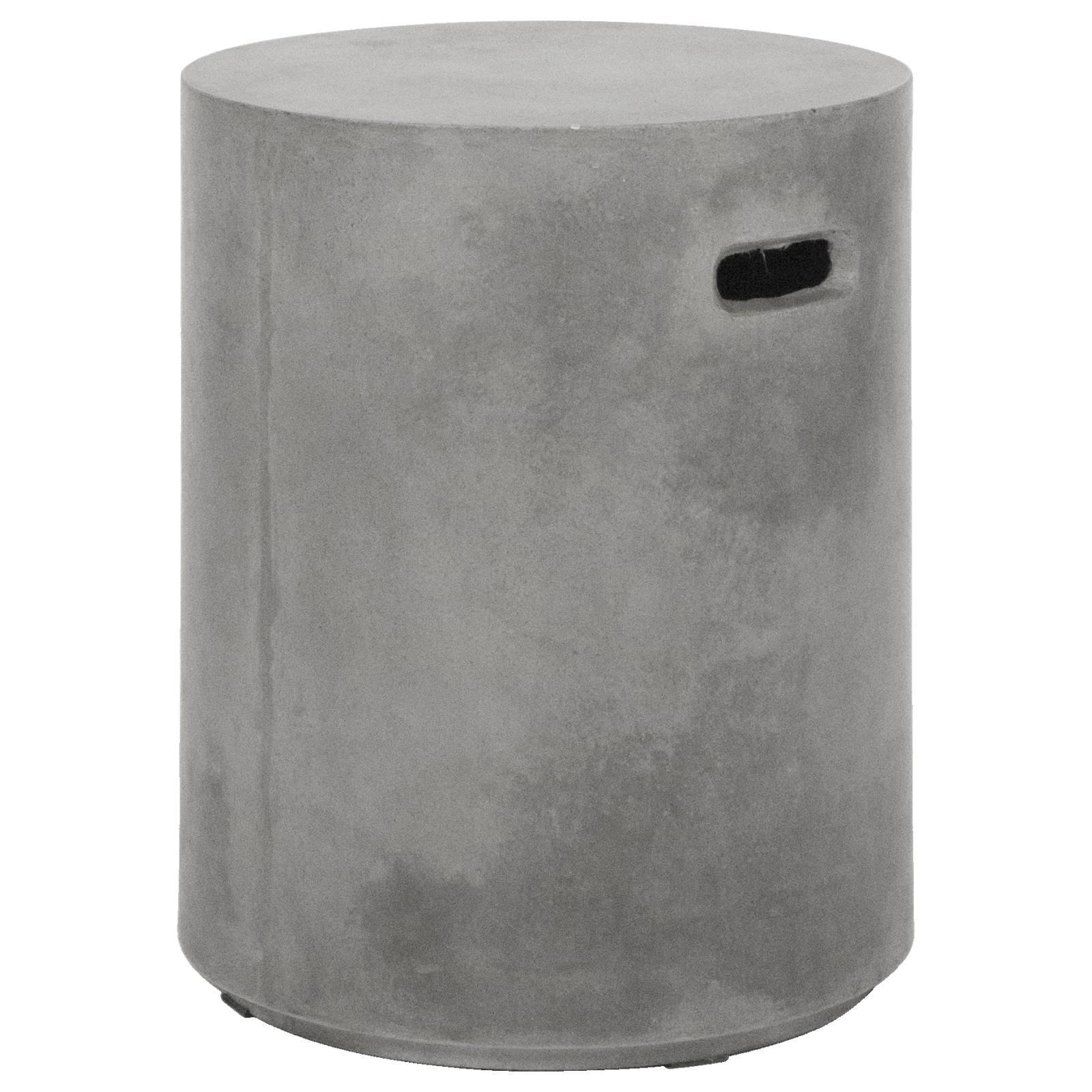 Babar Concrete Stool, Dark Grey