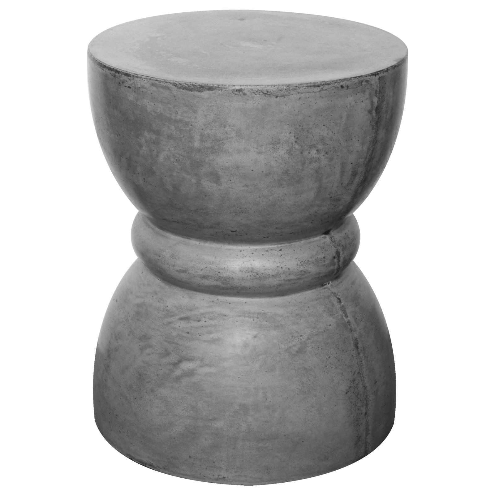 Chess Concrete Stool, Dark Grey