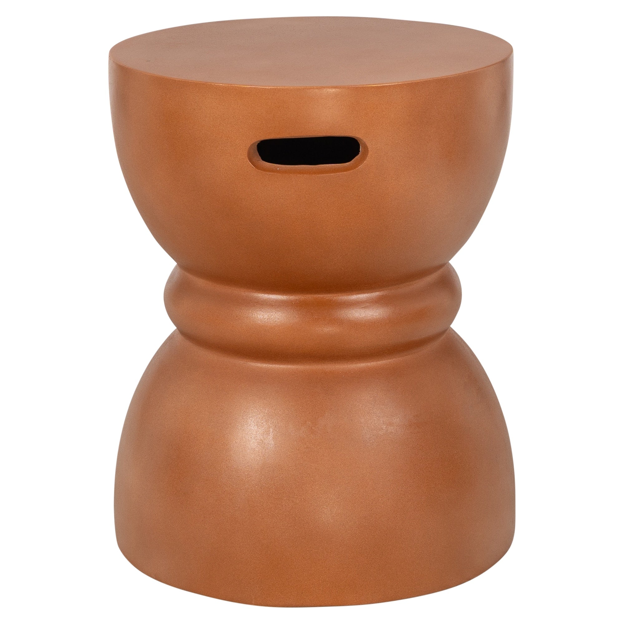 Chess Concrete Stool, Terracotta