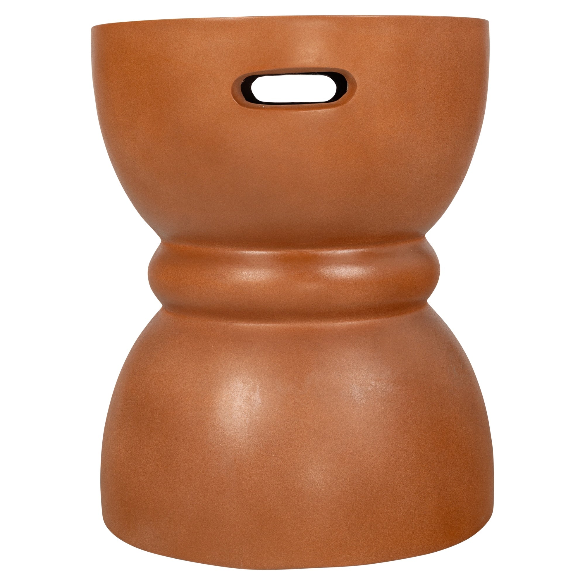 Chess Concrete Stool, Terracotta