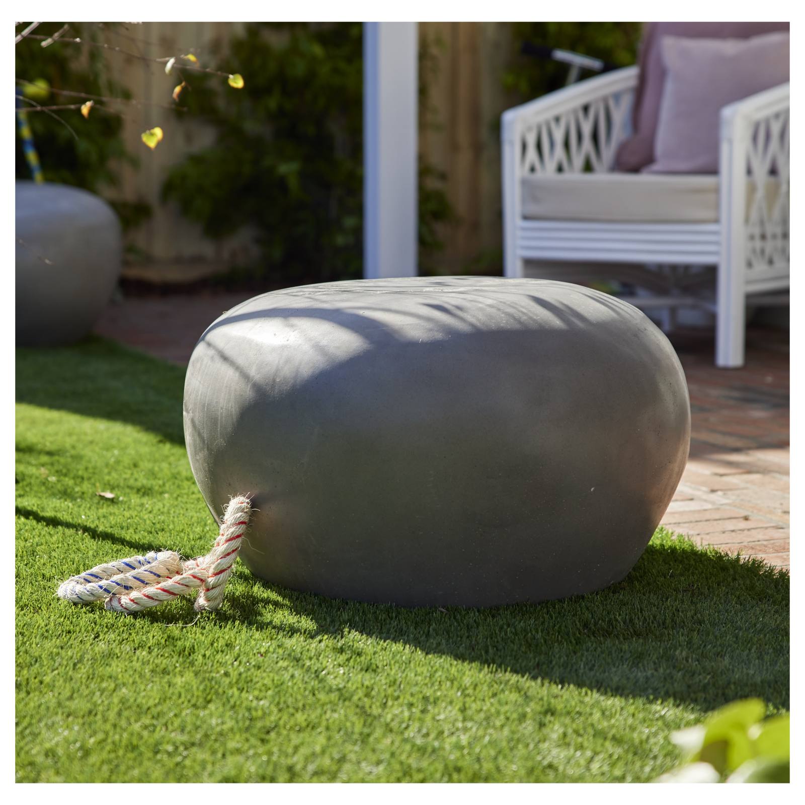 Boulder Small Length 76cm Concrete Grey