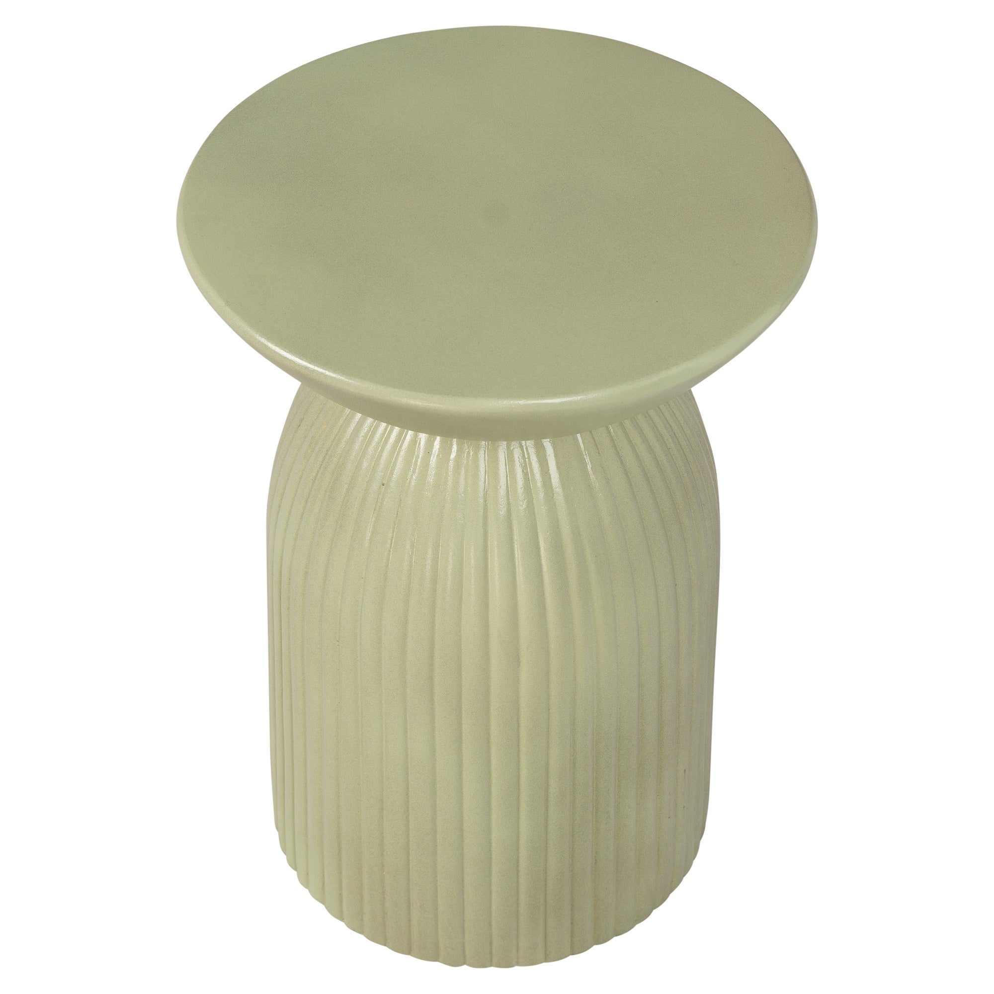 Monolith Concrete Side Table, Green