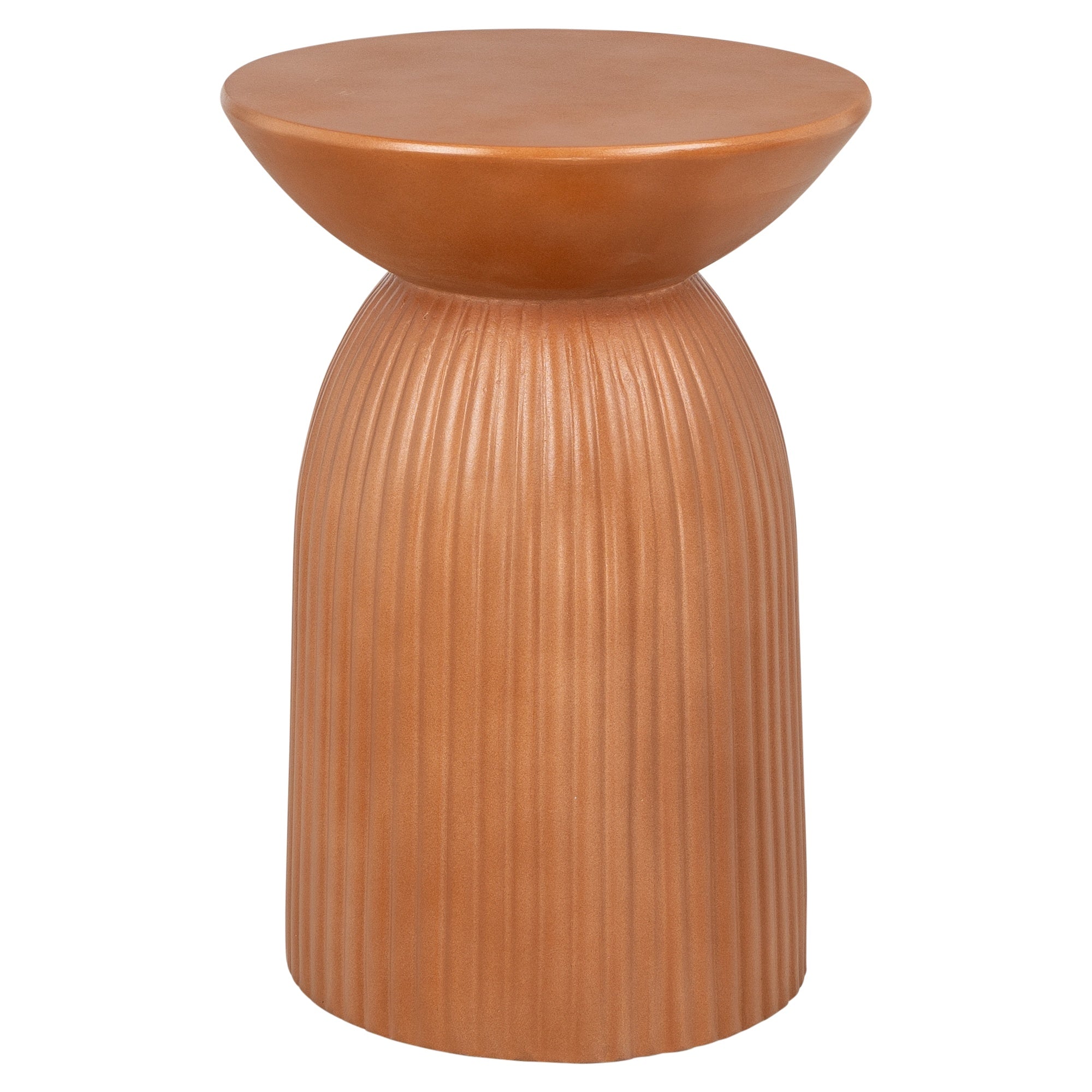 Monolith Concrete Side Table, Terracotta