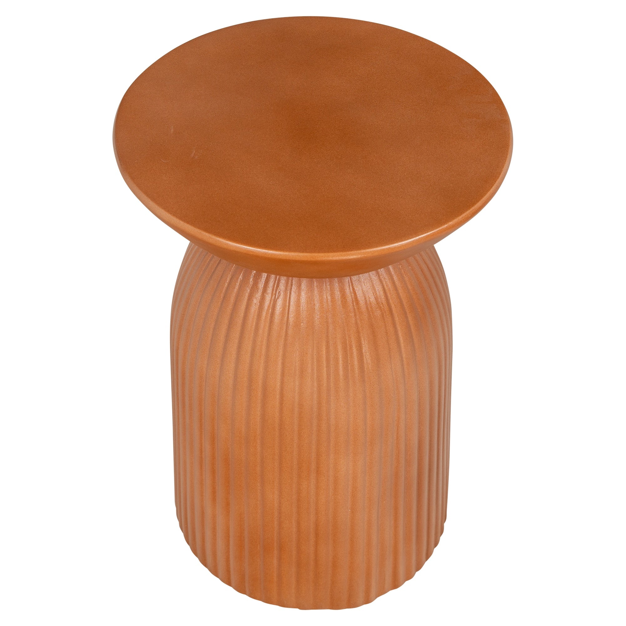 Monolith Concrete Side Table, Terracotta