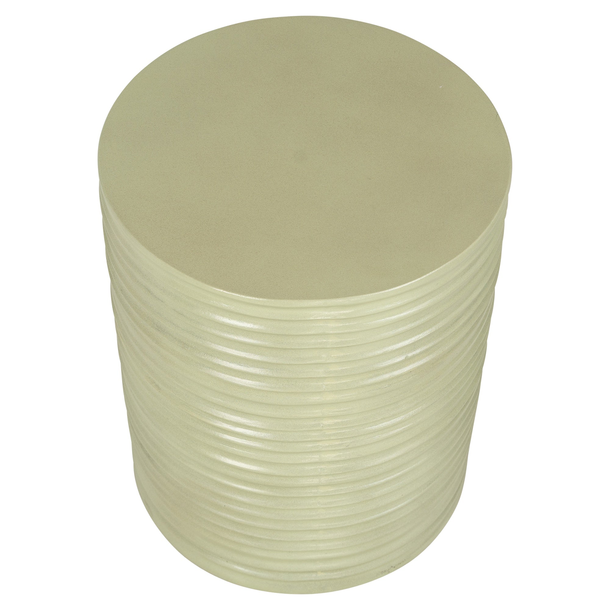 Ripple Concrete Side Table, Green