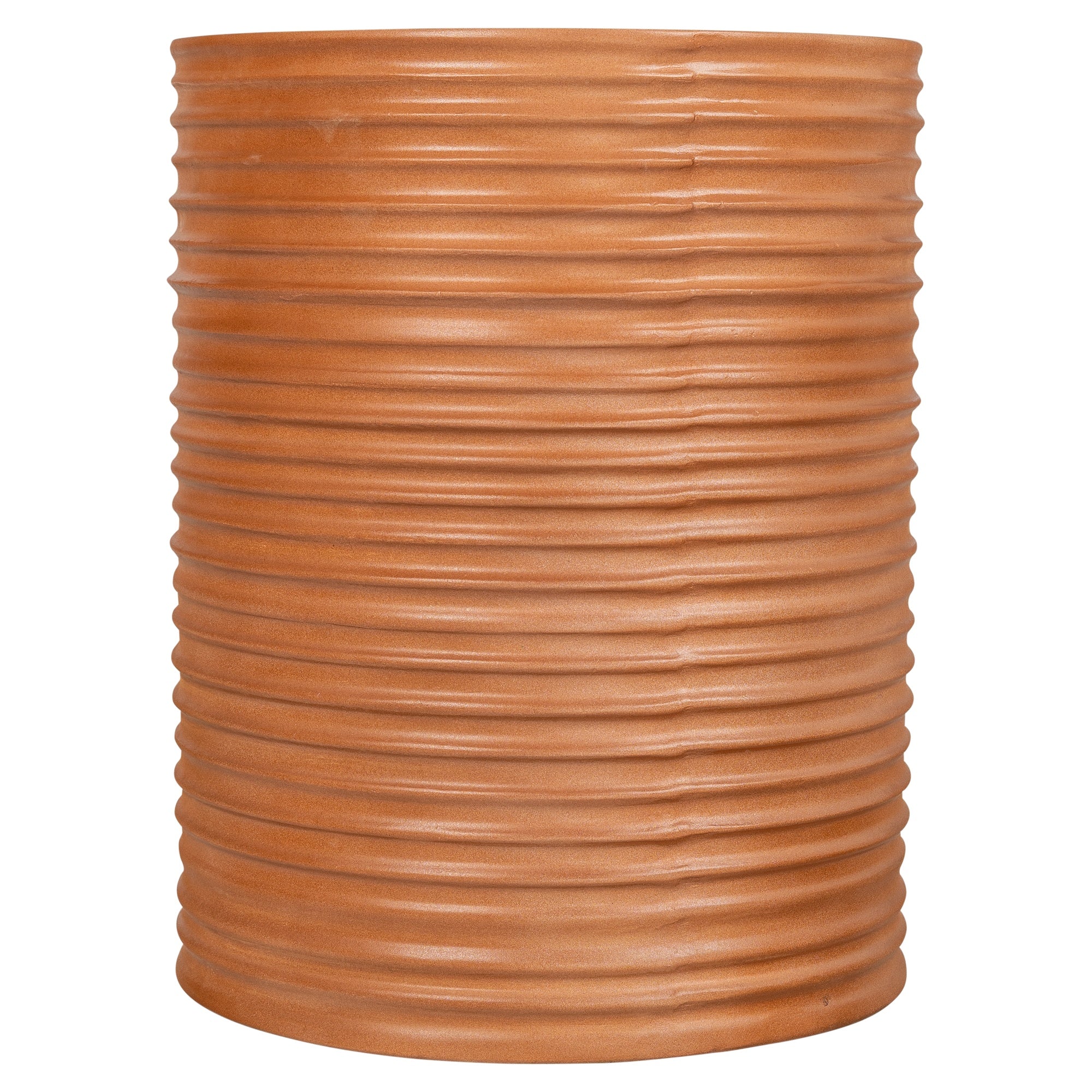 Ripple Concrete Side Table, Terracotta