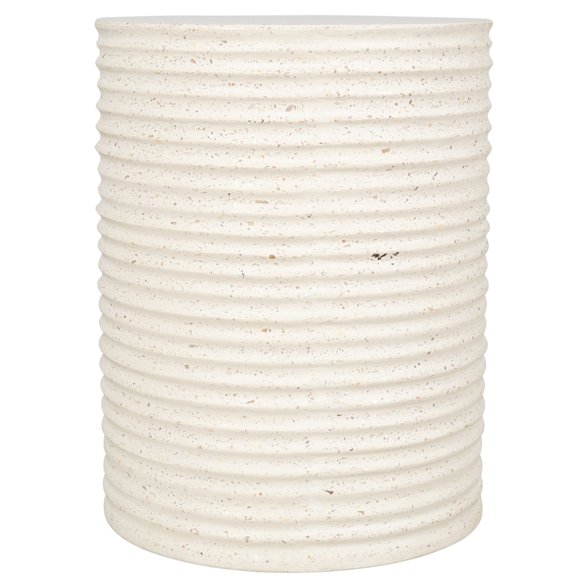 Ripple Concrete Side Table, Terrazzo