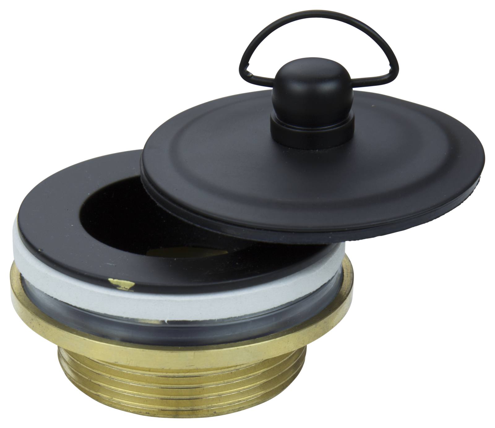 Black 32/40mm Universal Basin Waste with Traditional Plug