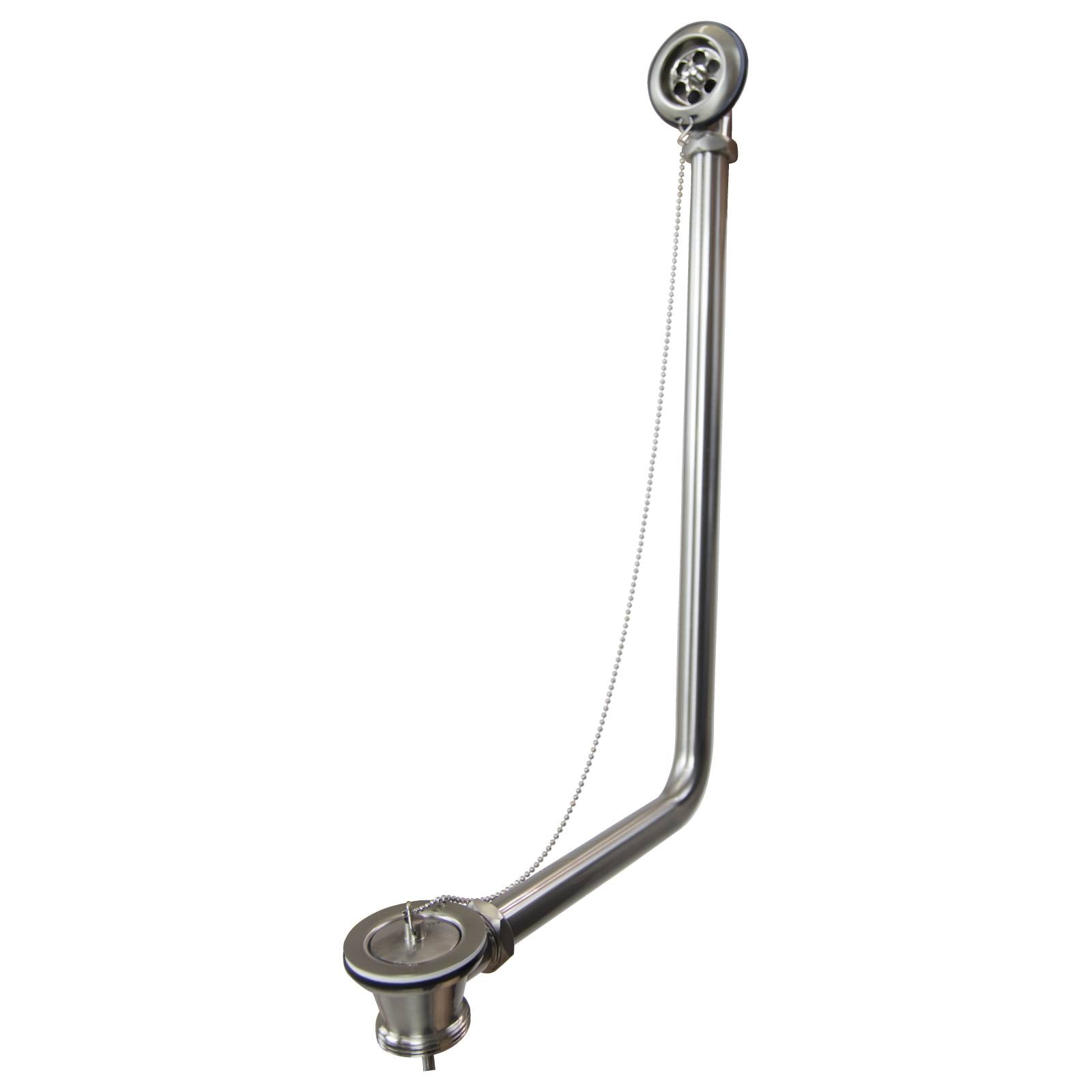 Exposed Metal Overflow Kit, Brushed Nickel