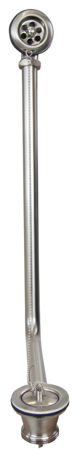 Exposed Metal Overflow Kit, Brushed Nickel