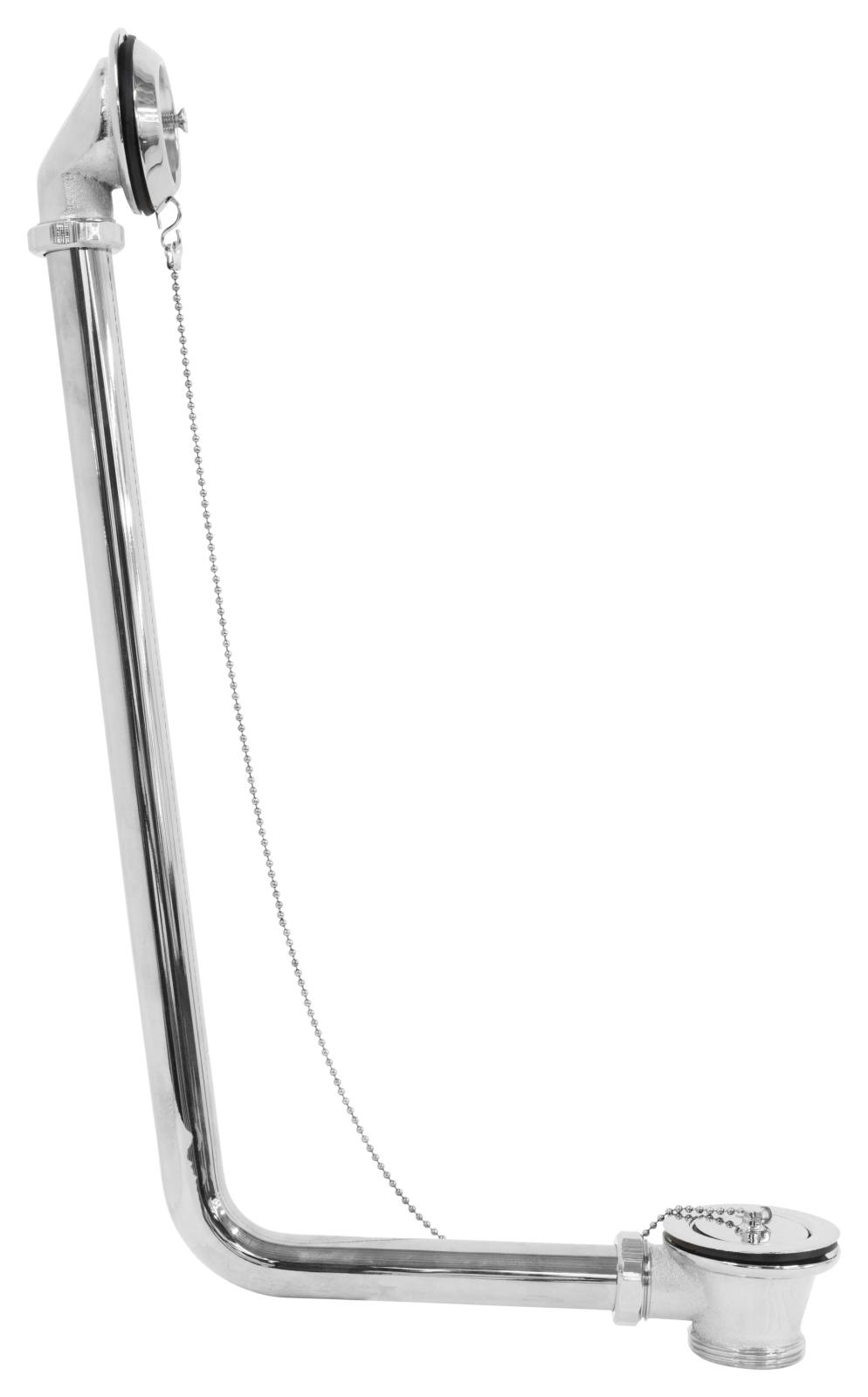 Exposed Metal Overflow Kit, Chrome