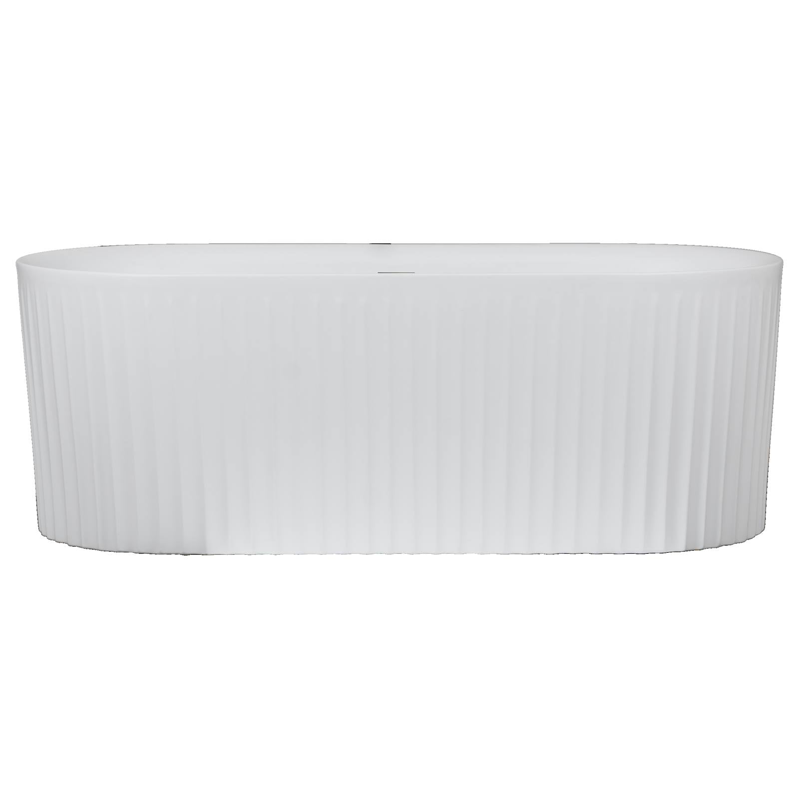 Rama Acrylic Bath Fluted 170x78x61cm Matte White