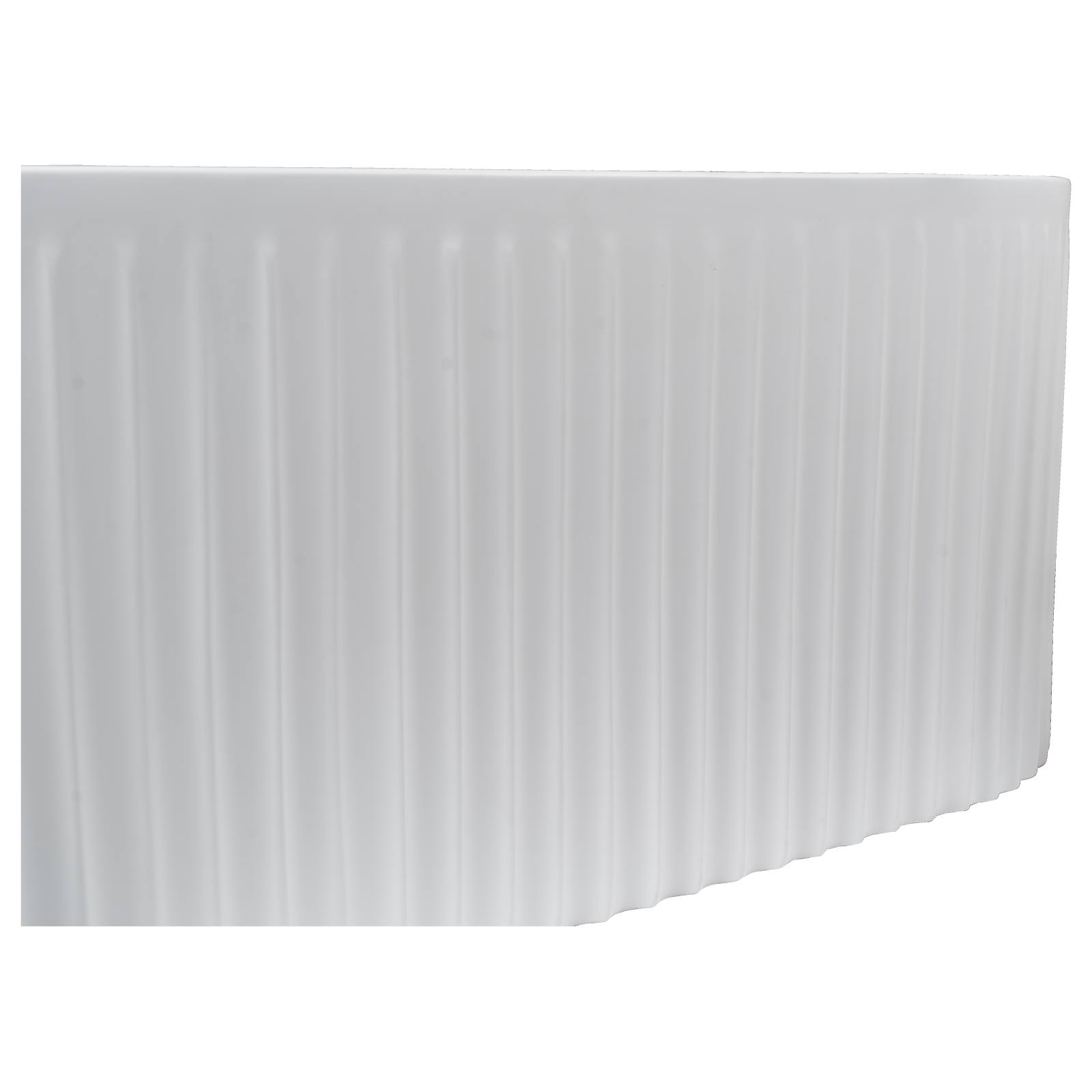 Rama Acrylic Bath Fluted 170x78x61cm Matte White