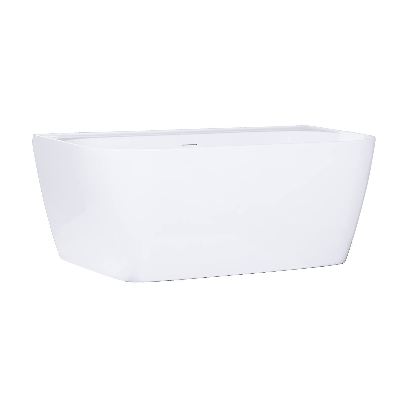 Lamore 1500mm White Back to Wall Bath