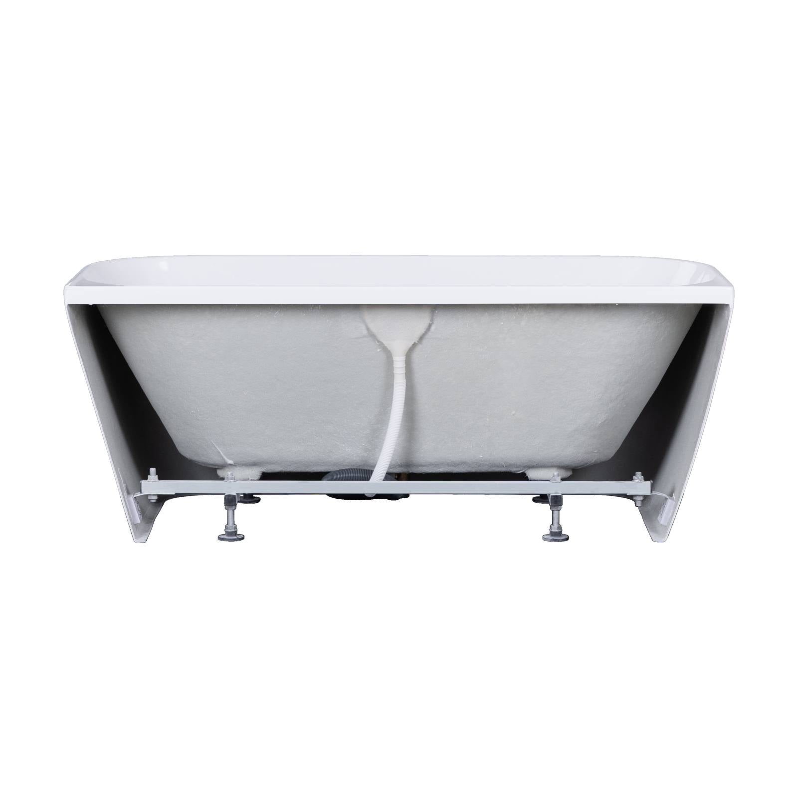 Lamore 1500mm White Back to Wall Bath