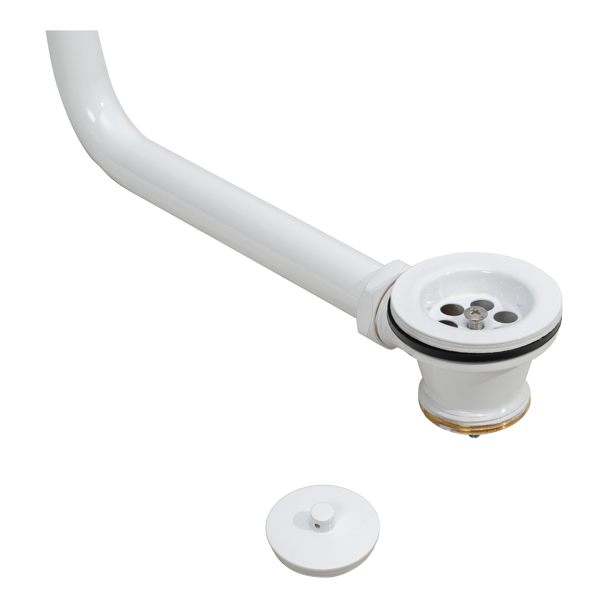 Exposed Metal Overflow Kit,White