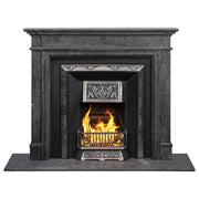 Alston Limestone Mantel, Belgium Black Limestone