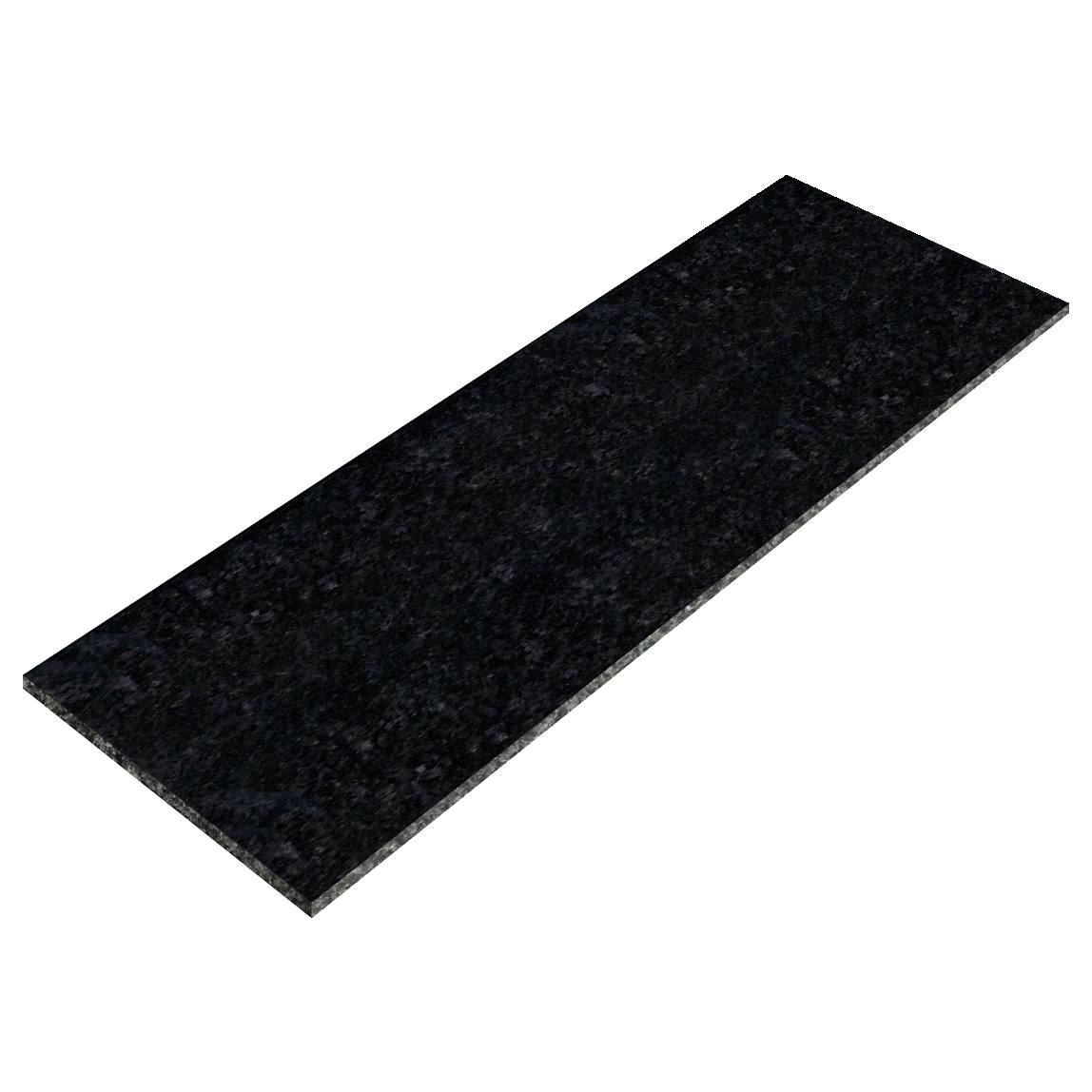 162x450cm Granite Hearth Front, Absolute Black