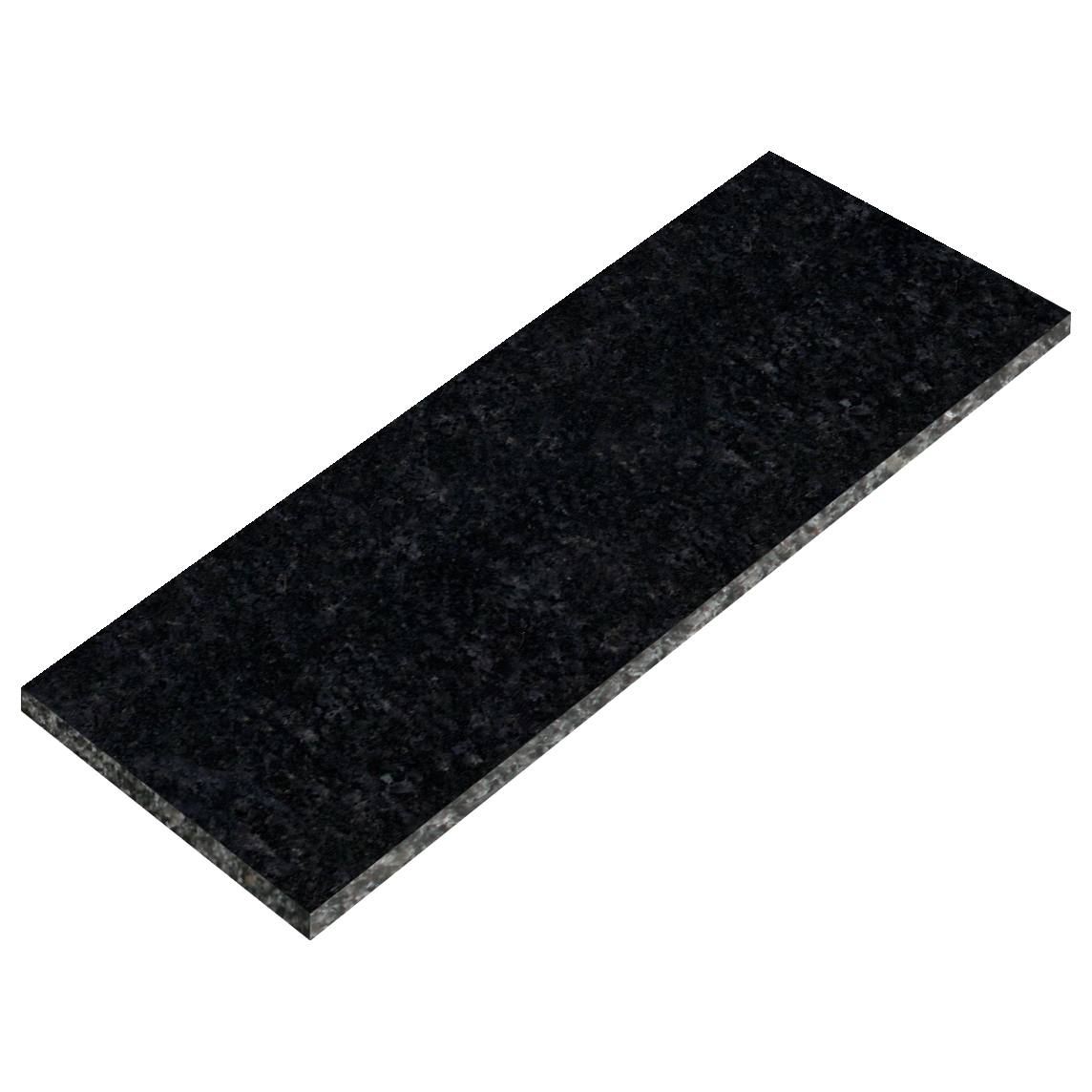 80cm Granite Hearth Backpiece, Absolute Black
