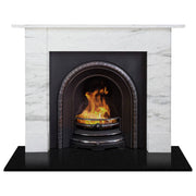 Burford Marble Mantel, White Carrara Marble