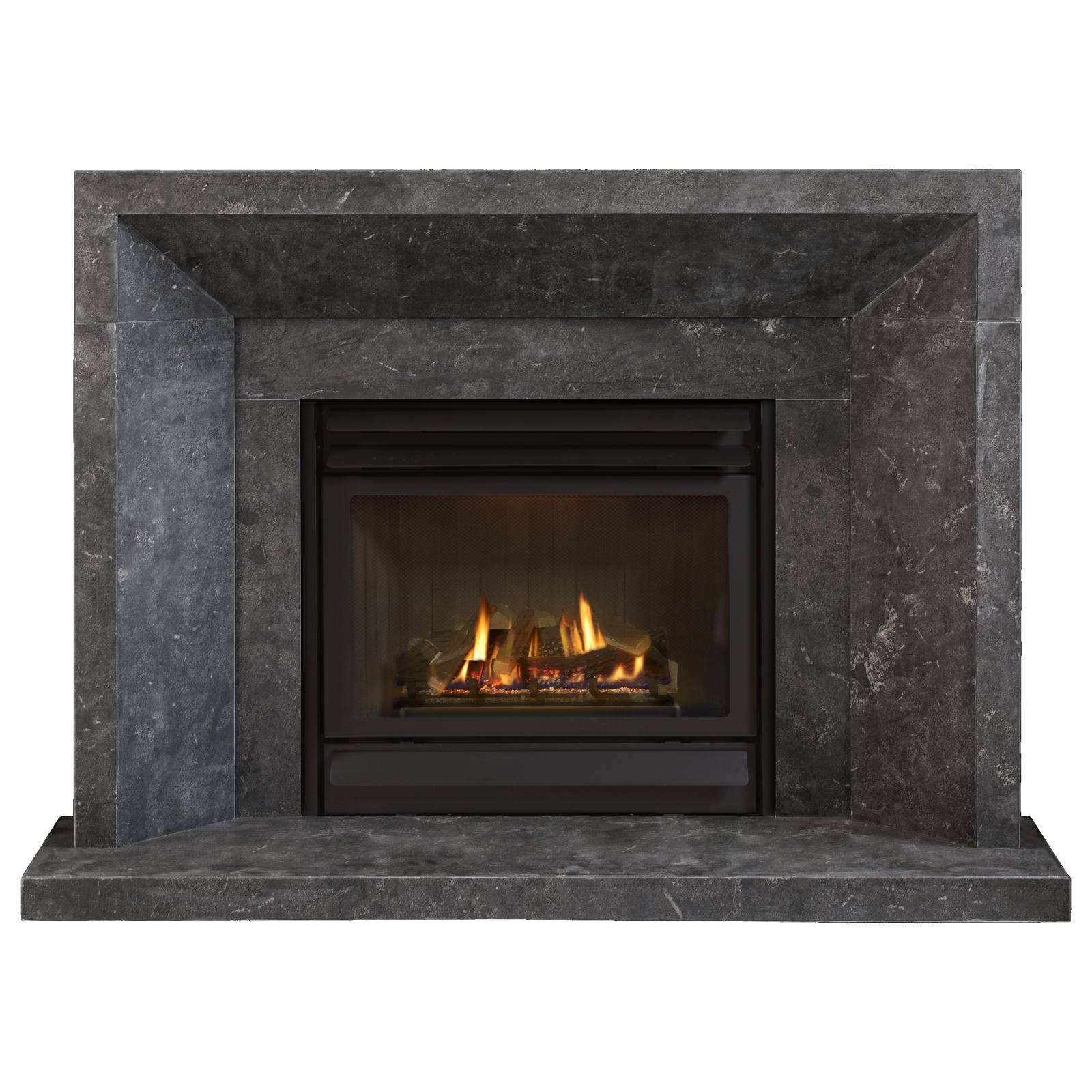 Hartel Limestone Mantel, Black Limestone