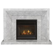 Hartel Marble Mantel, White Carrara Marble