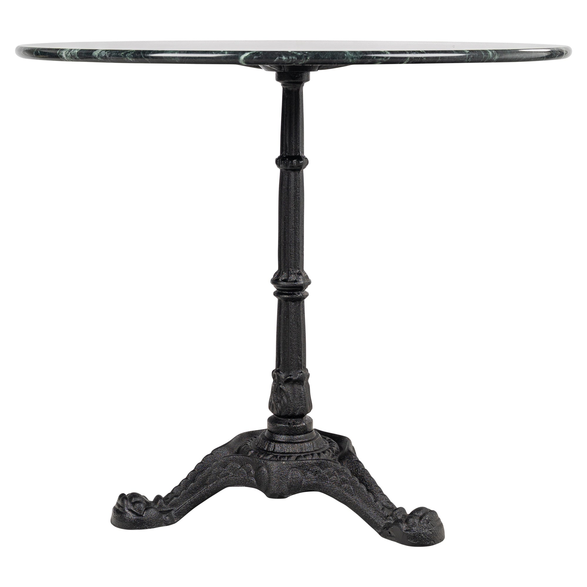Madras Marble & Cast Iron Round Bistro Table, Green