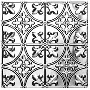 Fleur De Lys Pressed Metal Panel, Raw