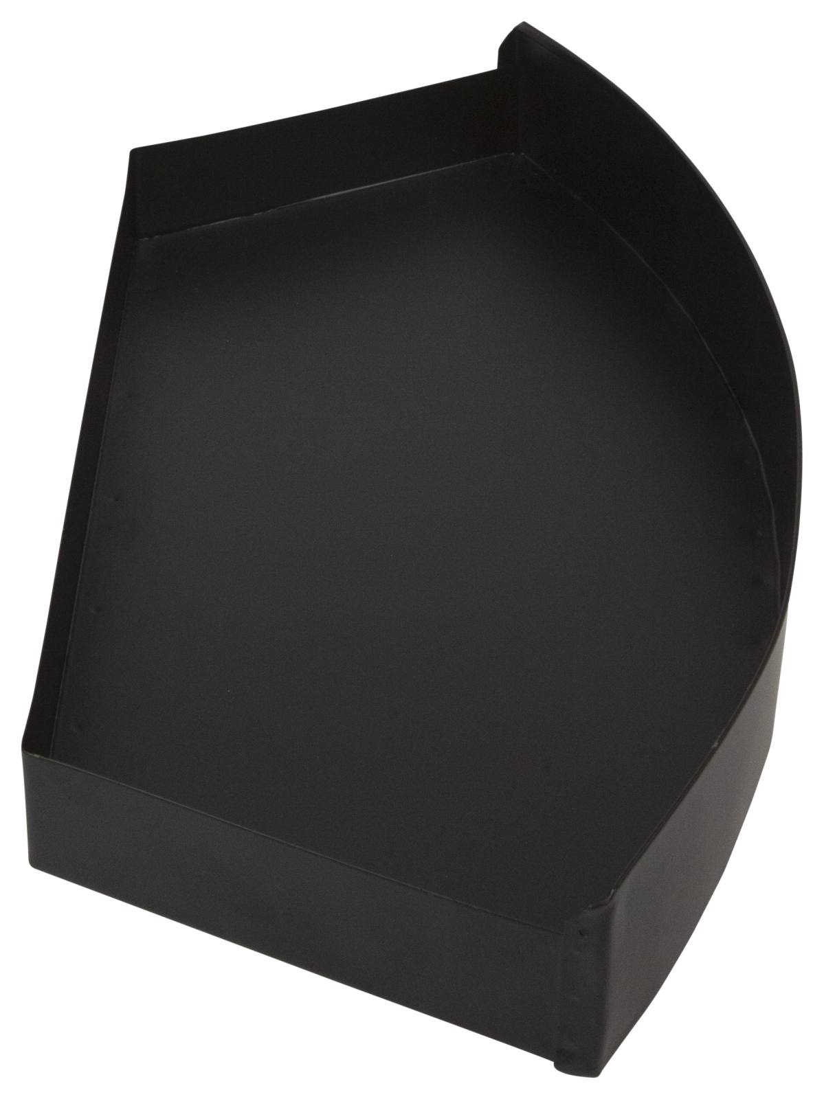 Lux Curved Shallow Ash Pan, Black