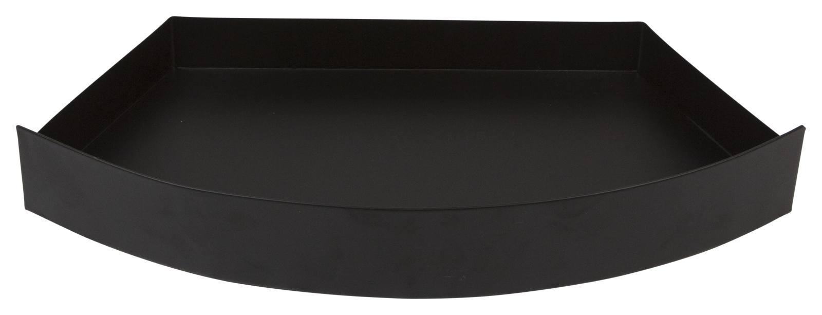 Lux Curved Shallow Ash Pan, Black