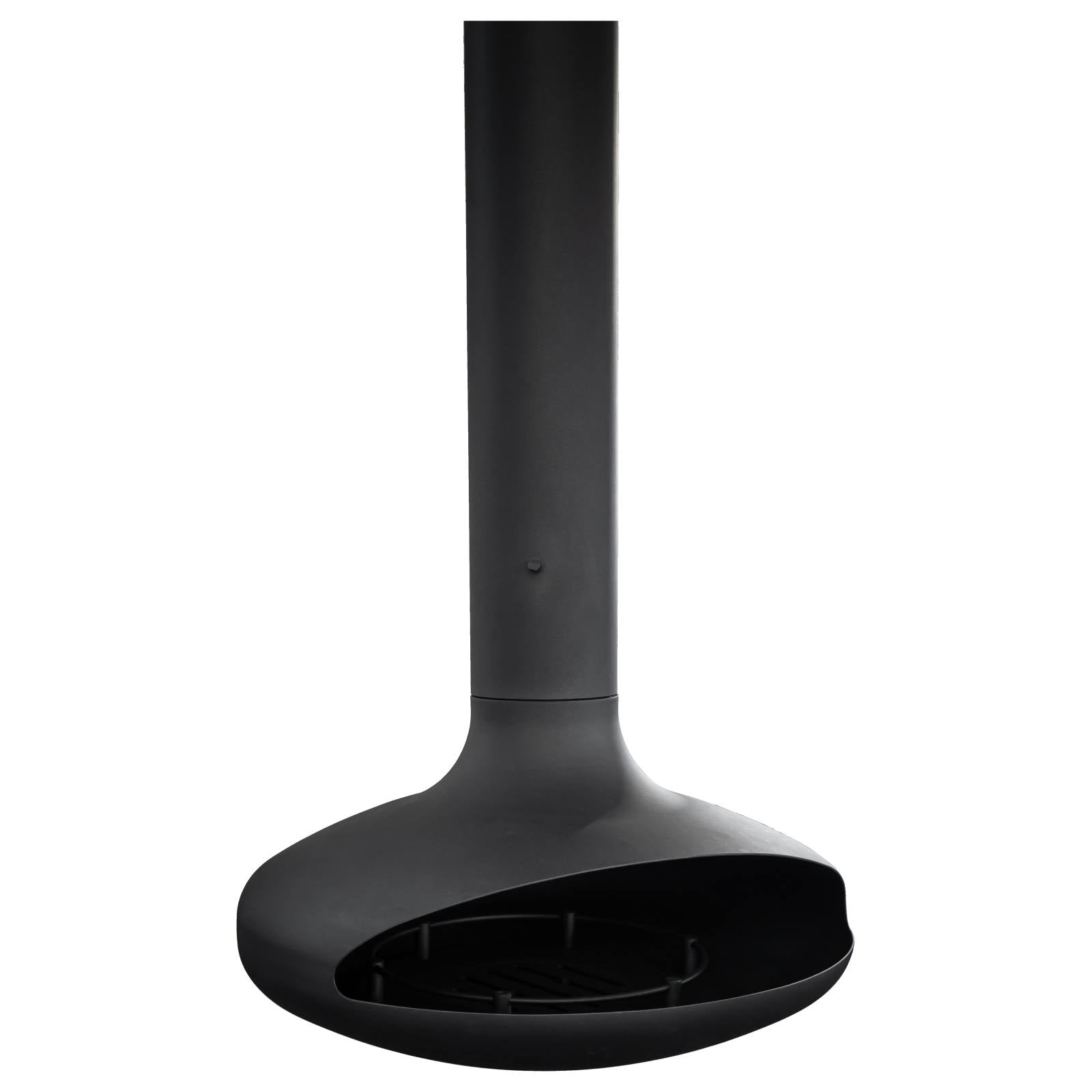 Tarvos Suspended Fireplace, Black