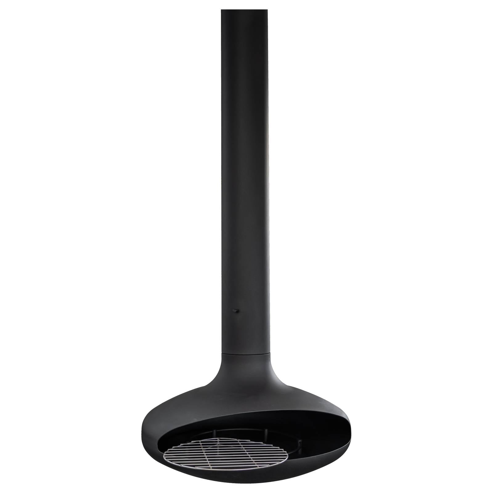 Tarvos Suspended Fireplace, Black