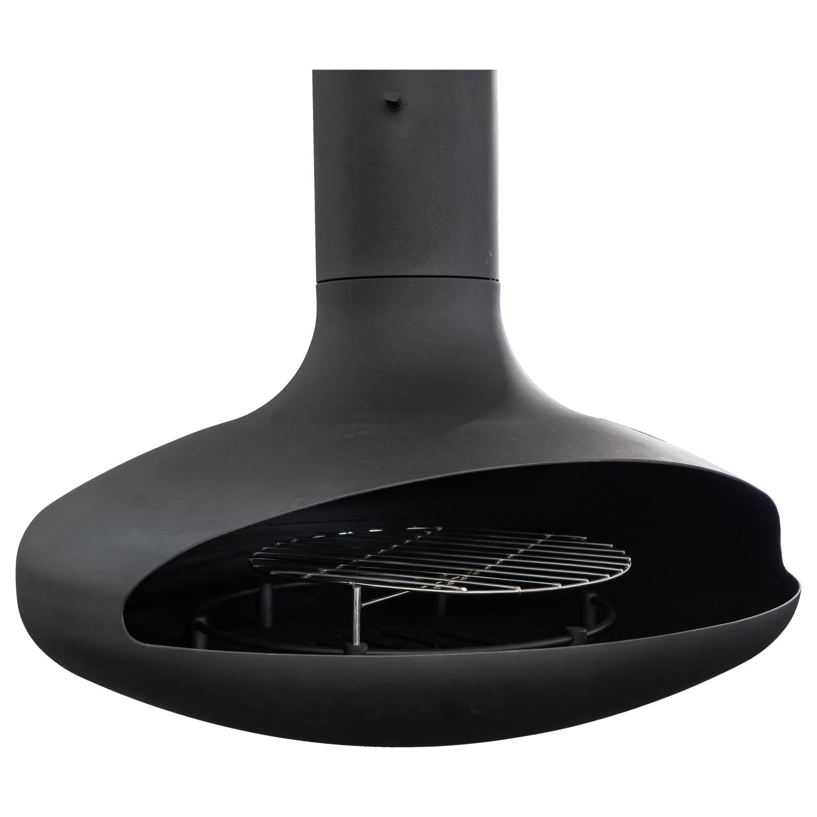 Tarvos Suspended Fireplace, Black