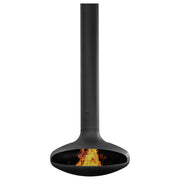 Tarvos Suspended Fireplace, Black