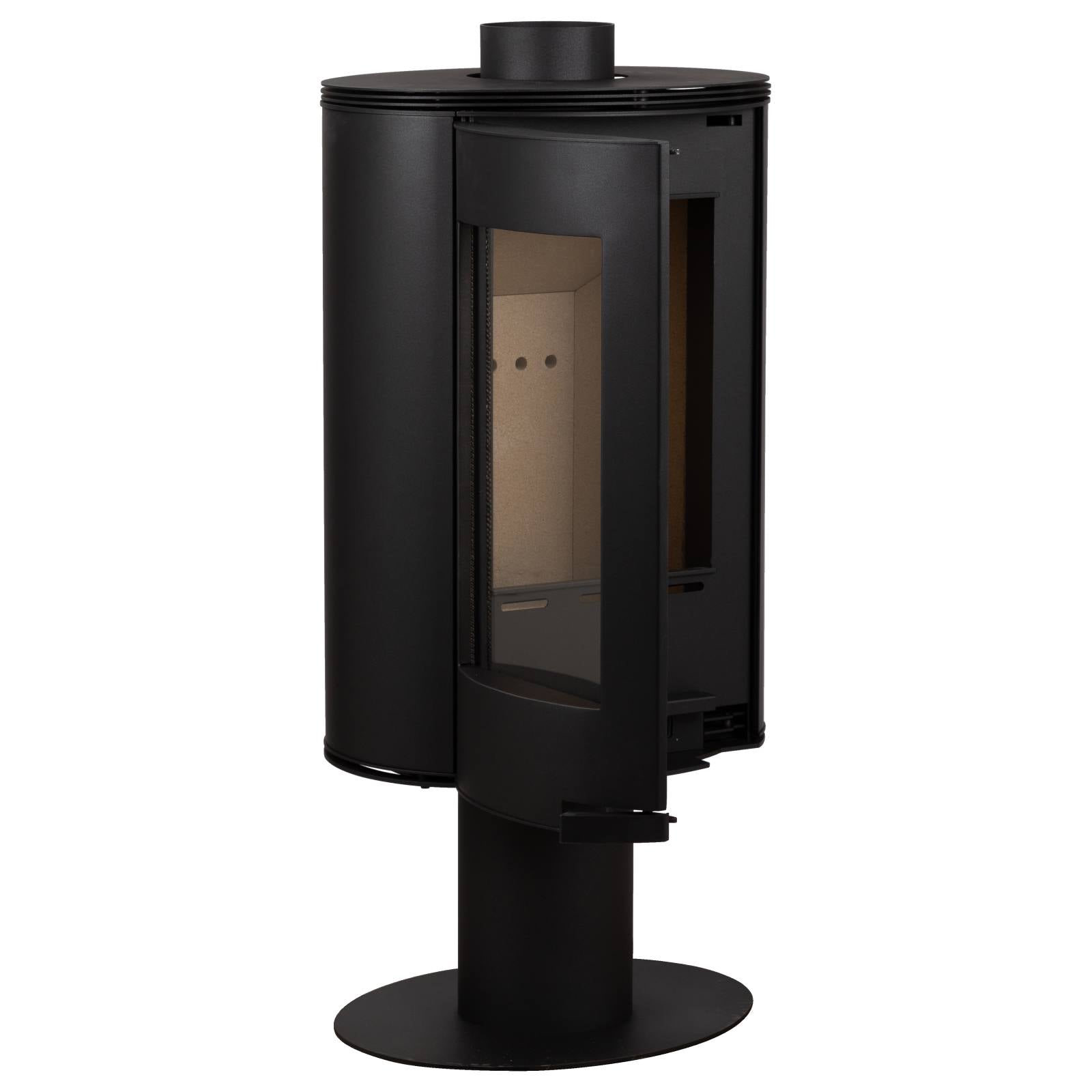 Elora Pedestal Wood Heater, Black