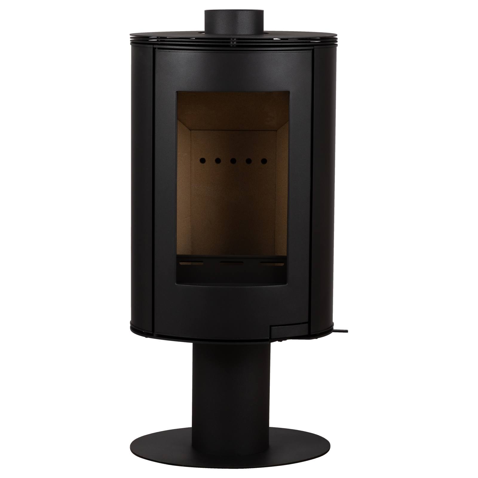 Elora Pedestal Wood Heater, Black
