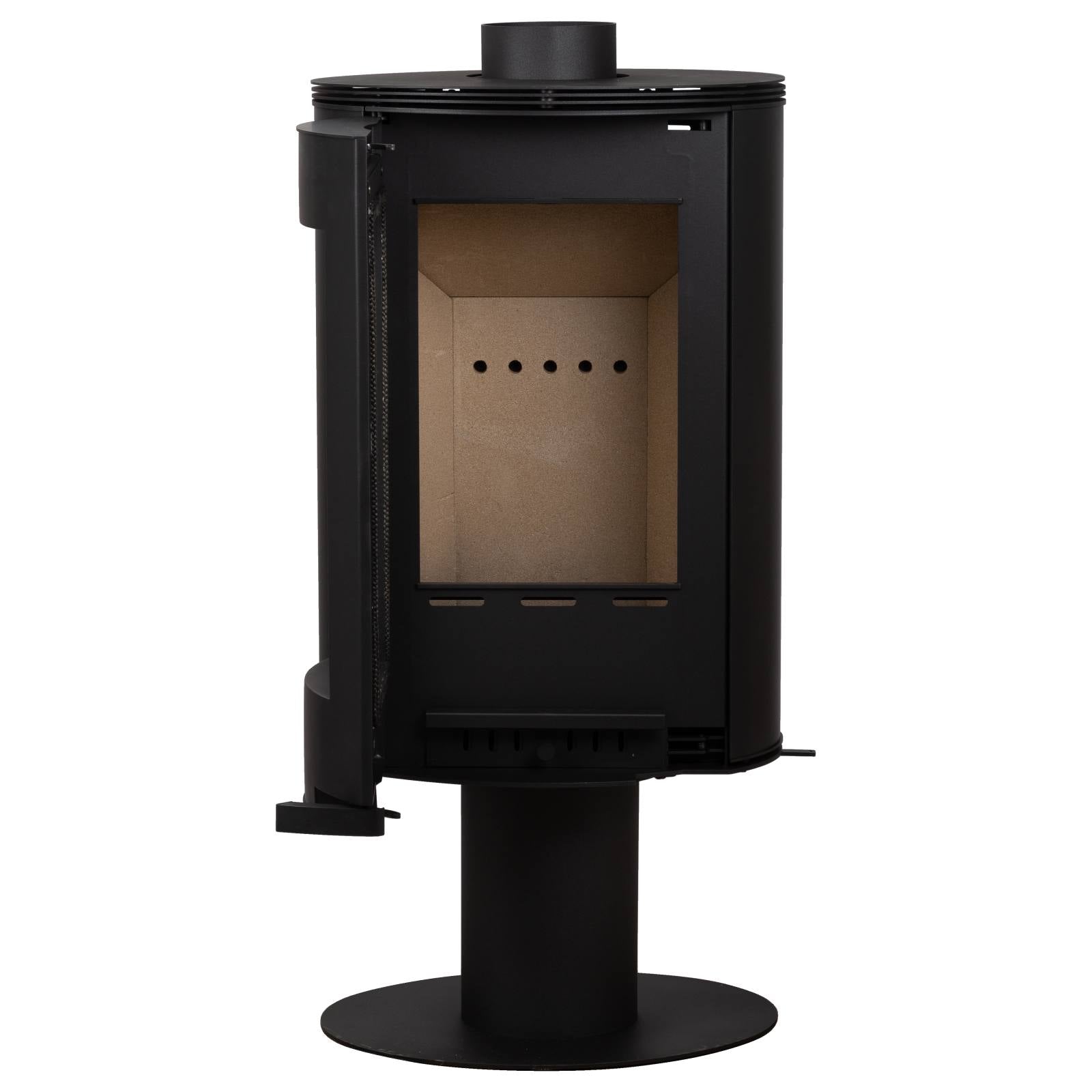 Elora Pedestal Wood Heater, Black