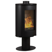 Elora Pedestal Wood Heater, Black