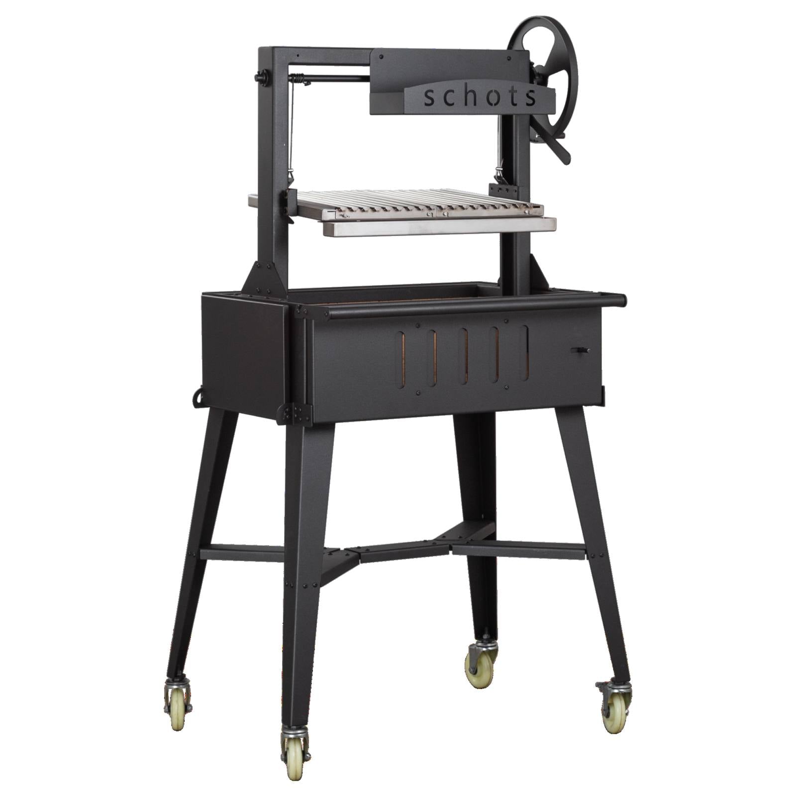 Argentinian 75cm Black Steel Grill BBQ